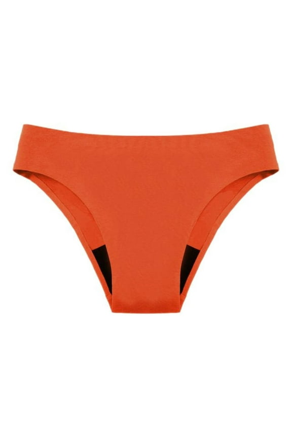 women's Panties Boyshort Underwear Underwear for Women Leak Proof Cotton Overnight Menstrual Panties Briefs Orange M