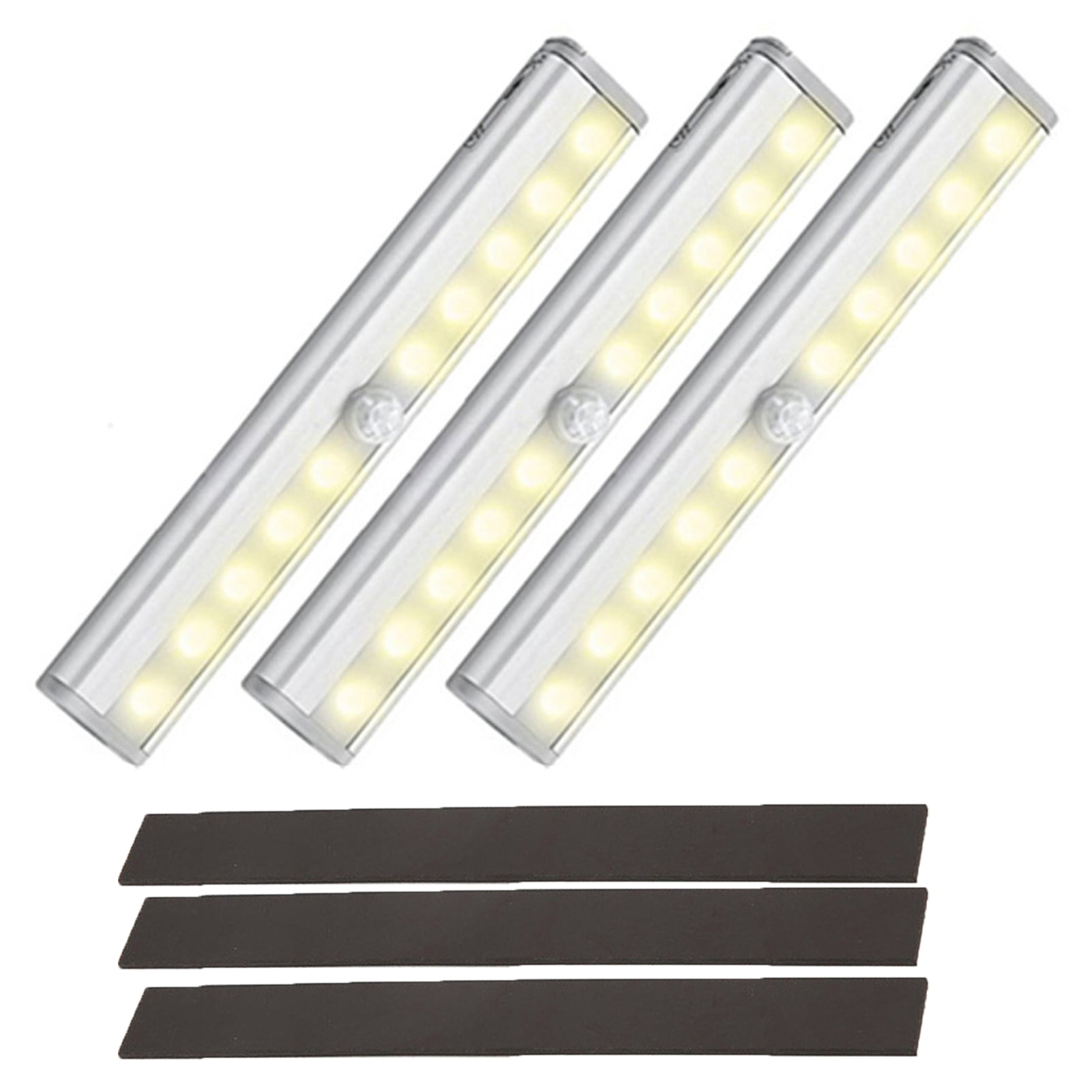 dnusflzt 3Pcs RV Step Light,10 LED Battery Operated Motion Activated