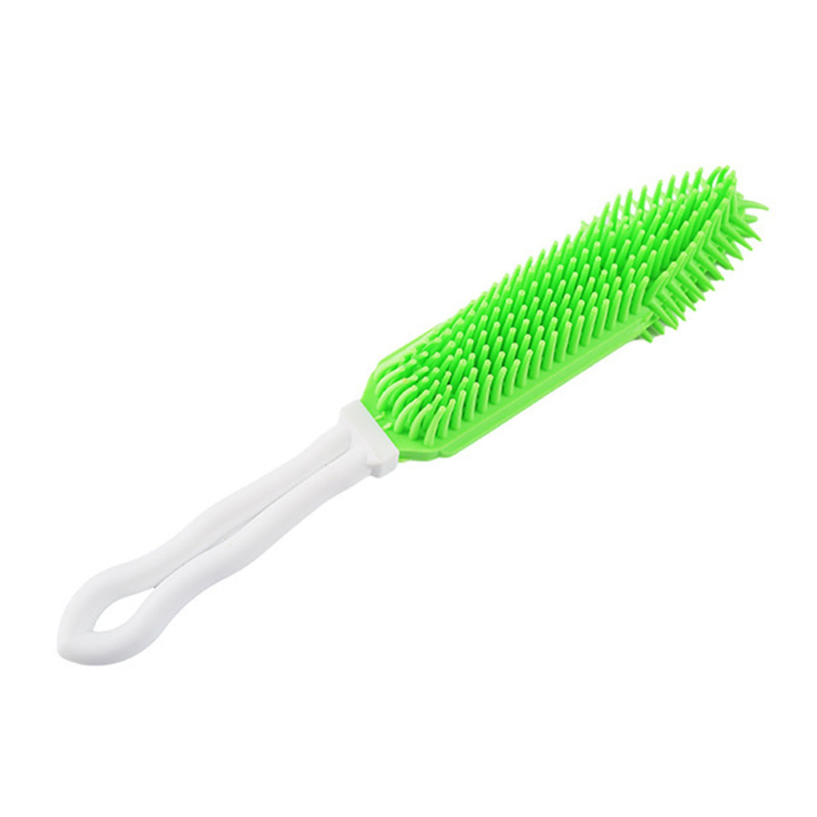 ROPO Pet Bath Brush - Rubber Massage Shampoo Brush For Dogs & Cats, Shedding & Grooming Tool (Green)