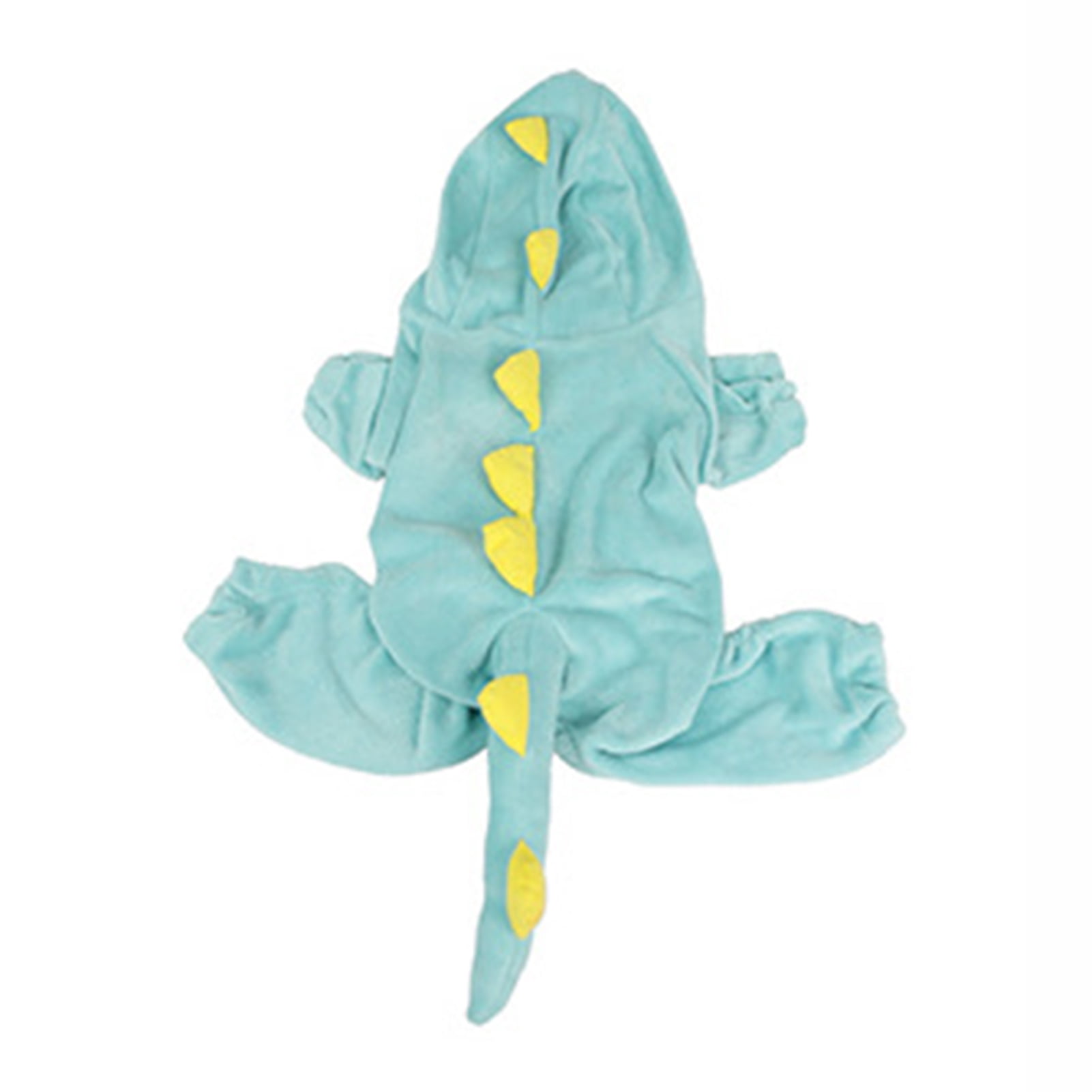 M Adorable Dinosaur Fleece Dog Jumpsuit - Warm Winter Pajamas for Whippets & Italian Greyhounds