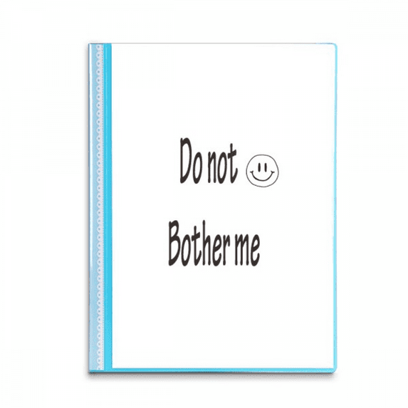 do not bother me leave me al book sheet protectors portfolio binder folder