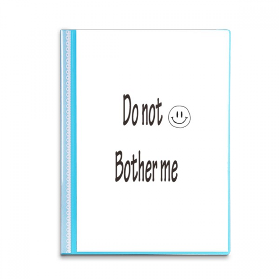 do not bother me leave me al book sheet protectors portfolio binder folder