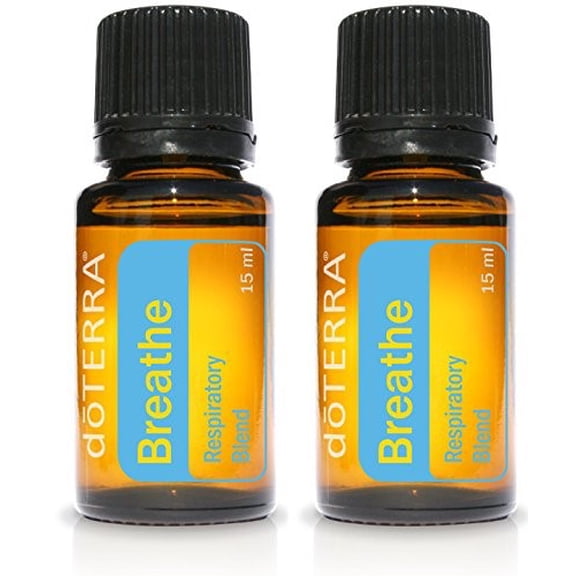 doTERRA Breathe Essential Oil Respiratory Blend - 15 ml (2 pack)