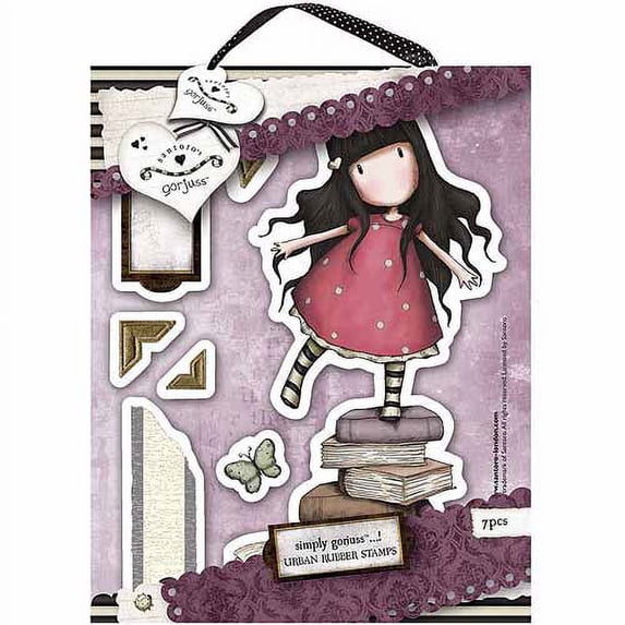 docrafts Gorjuss Urban Stamps 127x165mm (5 X6.5 ) - New Heights, 7 Images