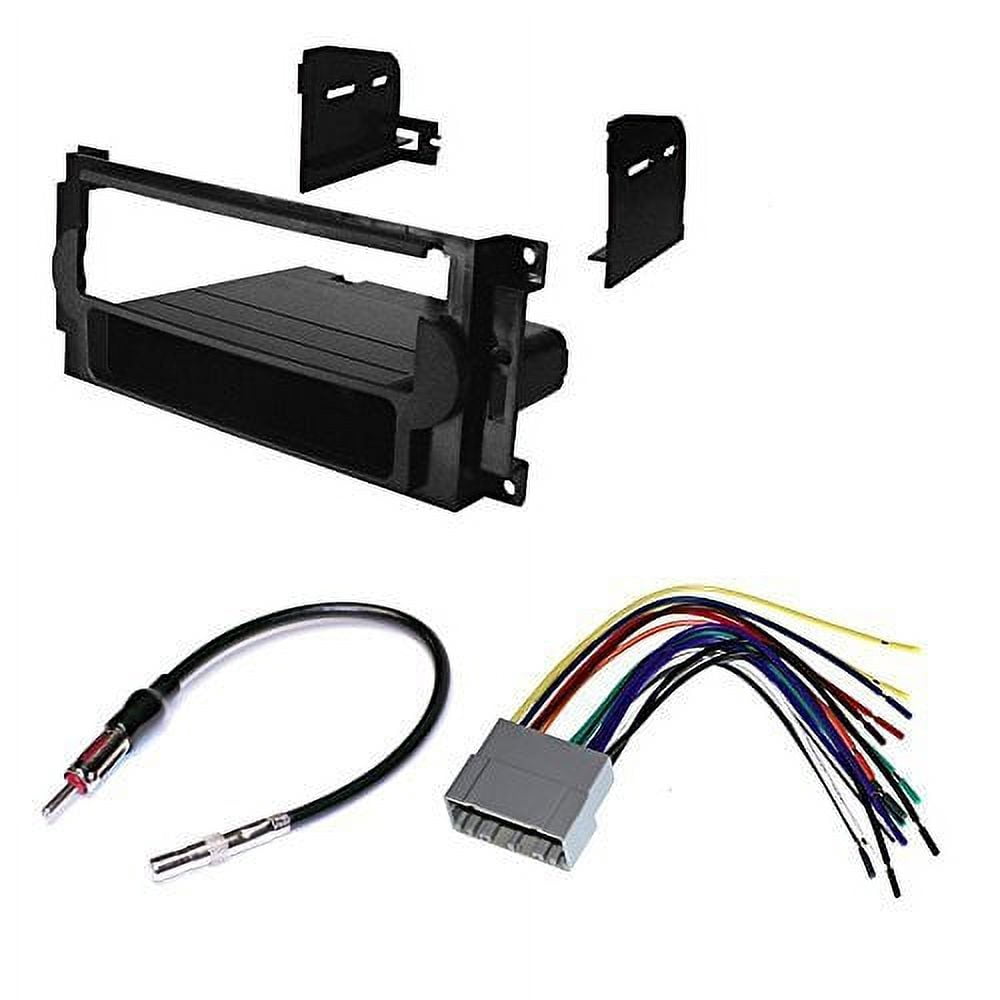 dodge 2006 - 2008 ram car stereo dash install mounting kit wire harness