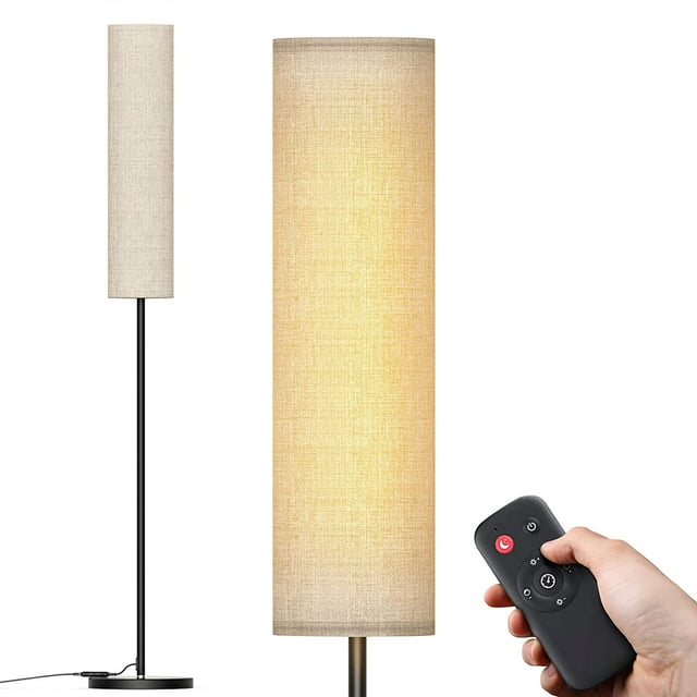 dodocool 65" LED Floor Lamp for Living Room with Fabric Lamp Shade 2800K-7000K and Remote & Touch Control