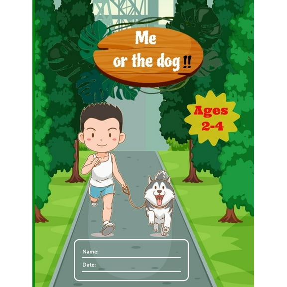 Me or the dog!!: Cute Letter Tracing Notebook for Toddlers 2-4 Years Old, dyslexia tools with calligraphy kits for kids, scholastic kindergarten workbook allows, paste workbooks, copybook for kids and