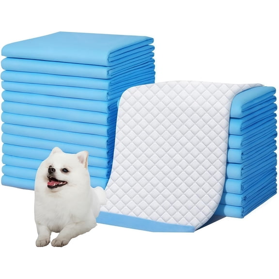 dog pee pad - Medium (23.5" x 17.5") | 6-Layer Leak-Resistant Design | High-Capacity Absorbent Core & Quick-Dry Surface (Medium, Count, 50)