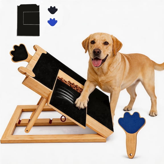 Viyuse Dog Nail Scratch Board with Treat Box Set, Large Board and Mini Handheld Pad, at-Home Alternative to Clippers and Grinders