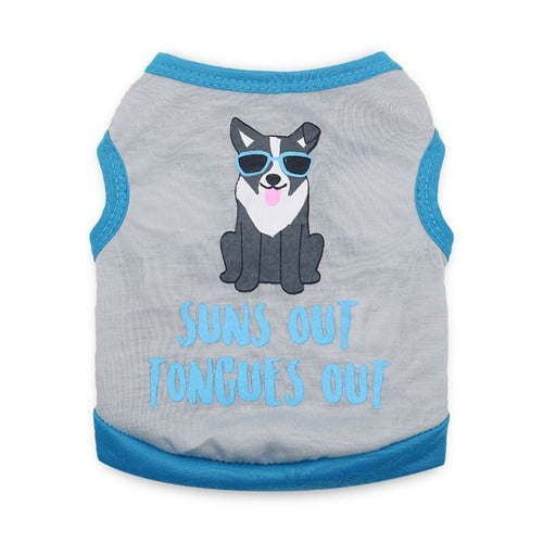 dog swe pet supplies dog shirts Small Dog Puppy Clothes Male Pet Funny Shirt Boy Pup Vest for Chihuahua Yorkie