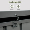 thumbnail image 1 of dokea 100 Gallon Outdoor Storage Deck Box - Waterproof Patio Bin with Lock (Dark Gray), 1 of 9