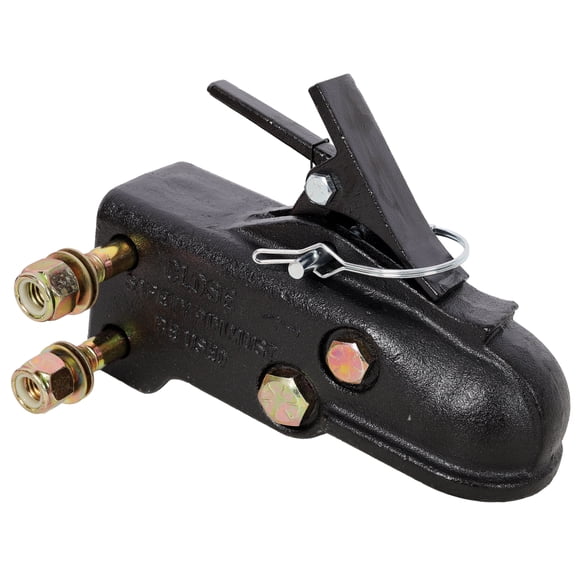 dokea 15000 LBS Trailer Coupler - 2-5/16" Adjustable Channel Mount, Cast Steel, Black Finish