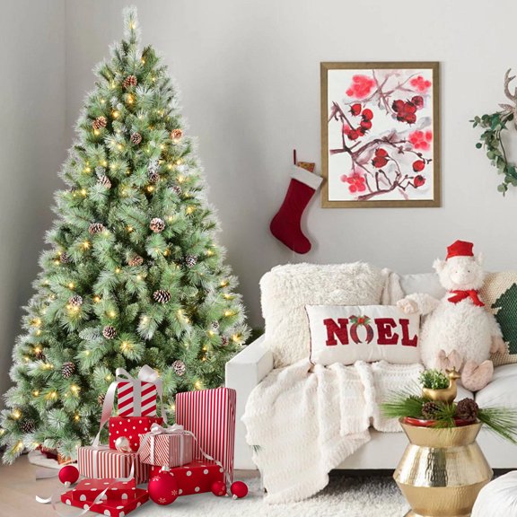 dokea 7FT Realistic Christmas Tree with 400 LED Lights