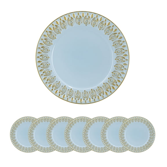 dokea 8 Pack Charger Plates, D14” Plastic – Dinner Party Decor