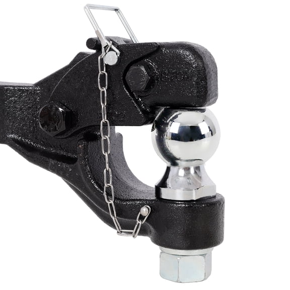 dokea 8 Ton Pintle Hook Trailer Ball Hitch Receiver 2 Inch Black