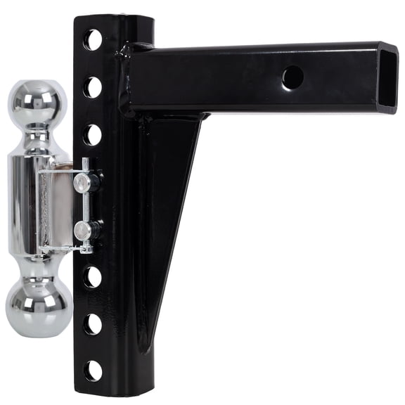 dokea Adjustable Dual Ball Mount Trailer Hitch - 12,000/10,000 lb - 2" Receiver