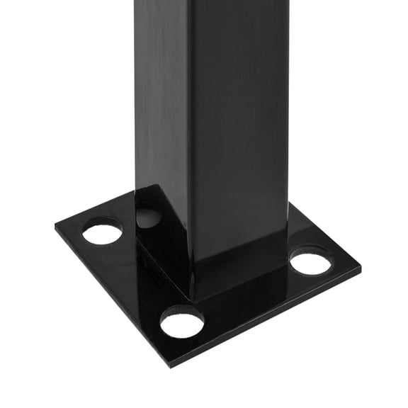 dokea Black Wrought Iron Handrails - 1-2 Step Fit
