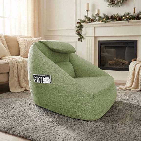 dokea Cloud Ergonomic Inflatable Couch - One Size, Olive Green