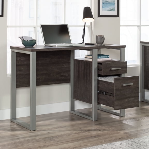 dokea Compact Dark Brown Desk with Drawer & Productivity Design - 45" L x 18" W