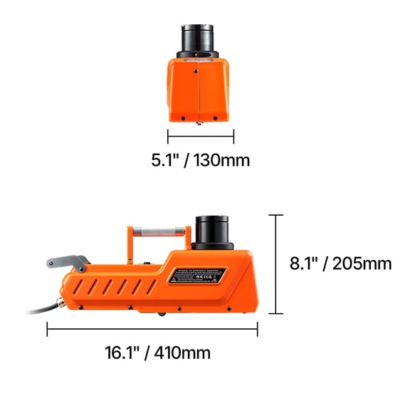 dokea Electric Car Jack - 15 Ton Portable Lift Kit with LED Light