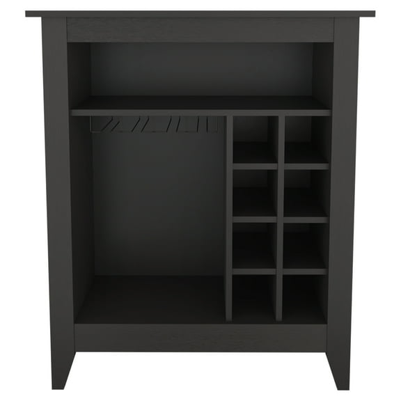 dokea Essential Bar Cabinet - 6 Wine Racks, Black