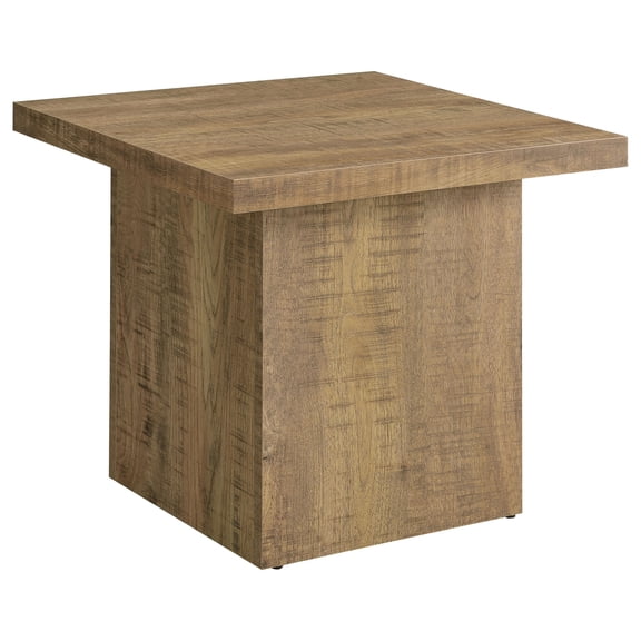 dokea Exeter Mango Square End Table - Black Finish - 21.75H