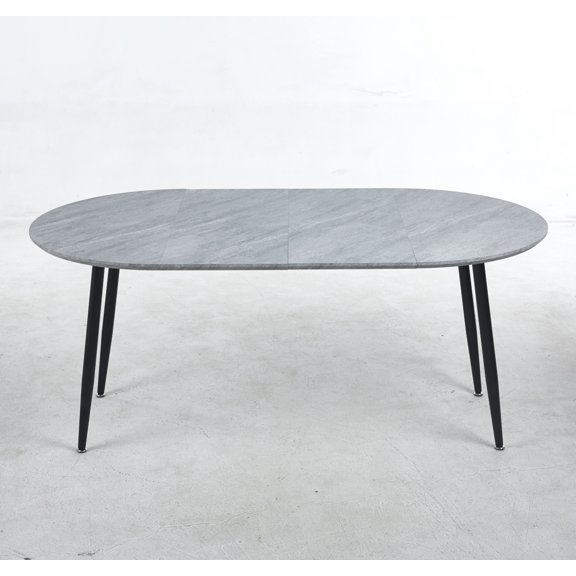 dokea Extensible Dining Table - 100/140/180cm Metal Leg MDF Coffee Table