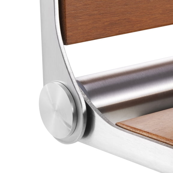 dokea Folding Teak Shower Seat - 20.9" Unfolded, 500lb Capacity Shower & Bath Stools & Benches