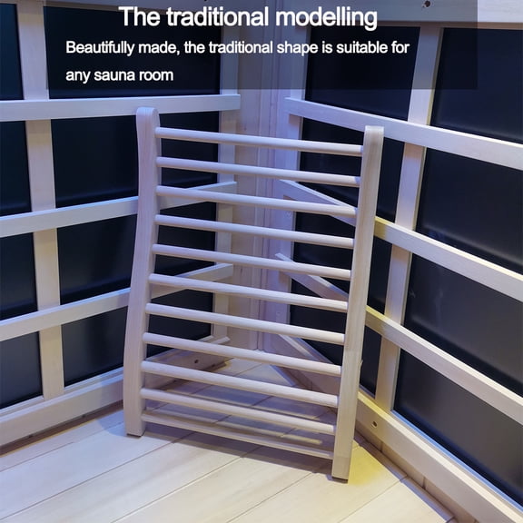 dokea Hemlock Round Stick Sauna Backrest - 20 x 2.7