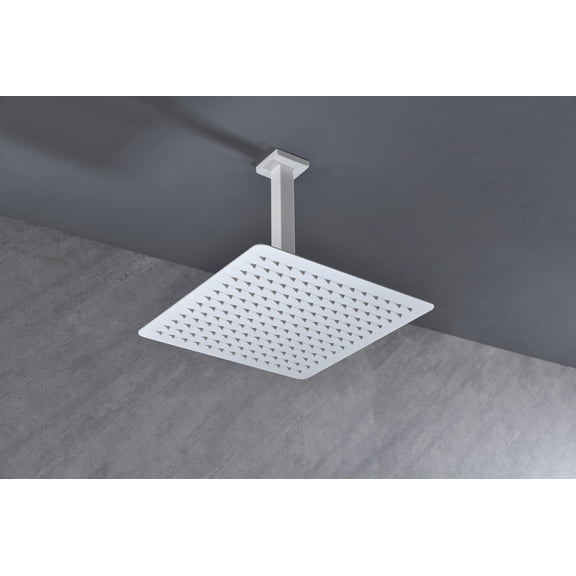 dokea High Pressure Rain Shower Head - 304 Stainless Steel Waterfall - Self Clean Nozzles