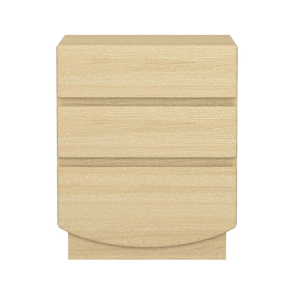 dokea Nightstand oak tan mdf modern