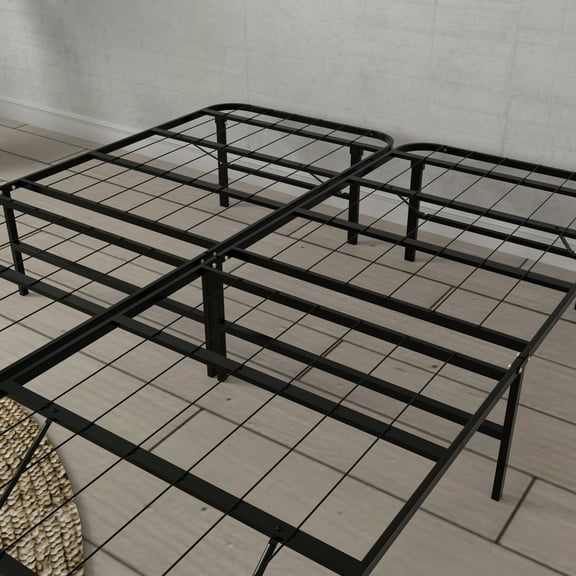 dokea Omne Steel Black Twin XL Platform Foundation - No Box Spring Needed