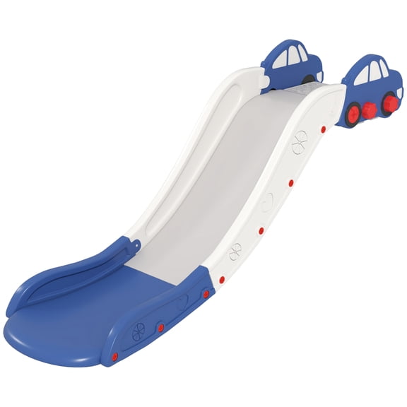 dokea Qaba Toddler Slide - Blue Couch Slide for Bed, Sofa - 63" Long, Easy Assembly - Sofas