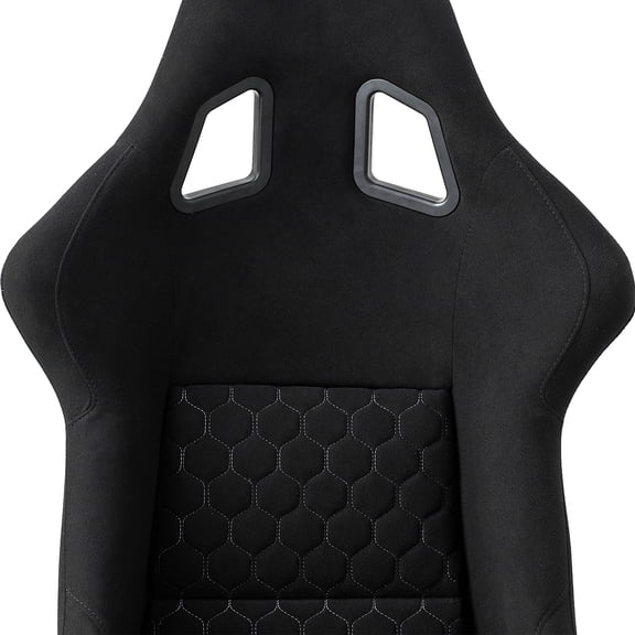 dokea Racing Seat Bucket Seat - Black PVC Leather - 23.6" Size