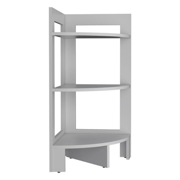 dokea Riga 3-Tier Corner Shelf Side Table 31.7 High, Sofa Table, End Table with Tray