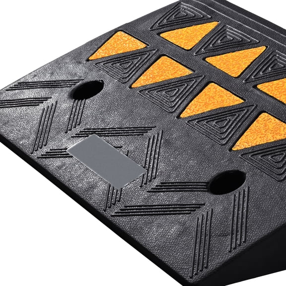 dokea Rubber Curb Ramp 2 Pack - 4.3" Rise, 15 Ton Capacity, Driveway Ramps