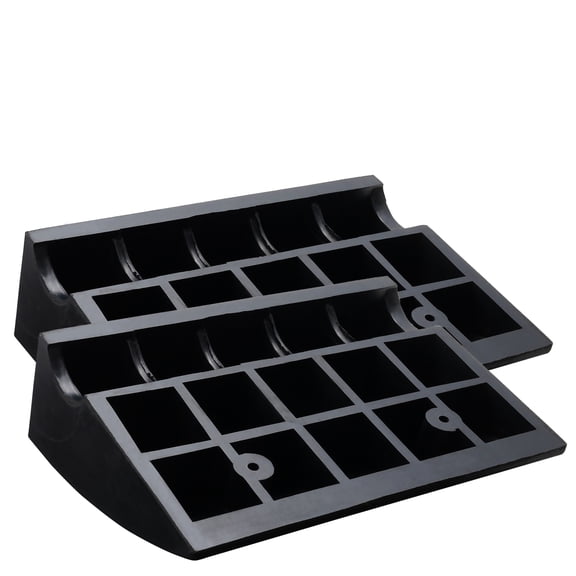 dokea Rubber Curb Ramp 2 Pack - 6 Rise, 15T Capacity, Driveway Ramps