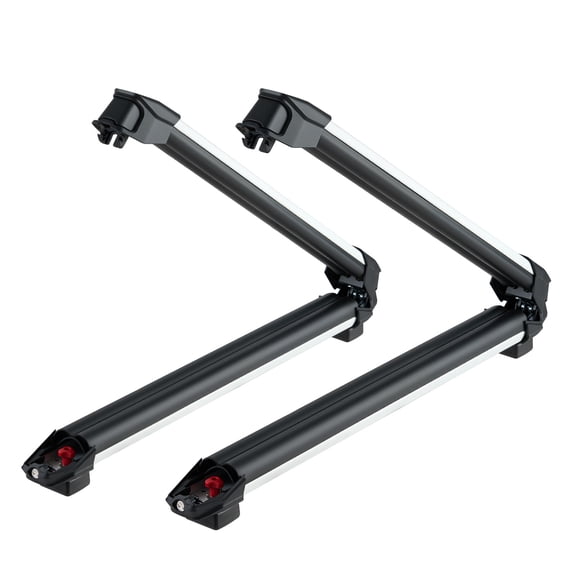dokea Ski & Snowboard Roof Rack - 2 PCS Aluminum Carrier with Lock & Padding