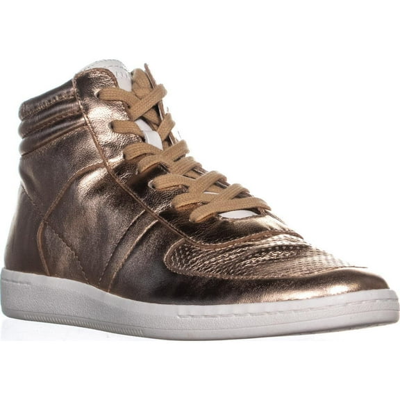 dolce vita women's nate sneaker, rose gold leather, 8 medium us