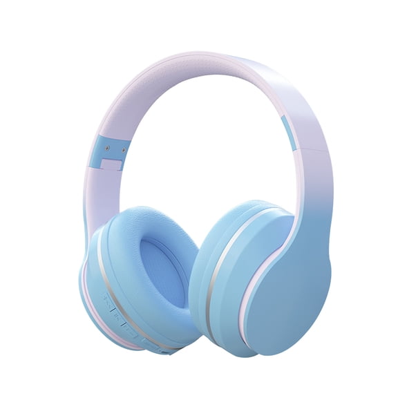 Kids Headphones Bluetooth 5.3 Wireless 60H Play Time Volume Limit 85/110dB Over Ear Foldable Protection Headset/Wired AUX Cord Mic for Children Boy Girl Travel School Phone Pad Tablet