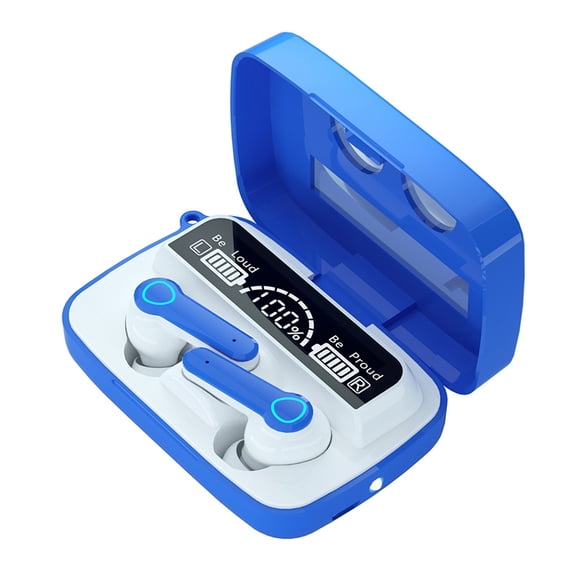 dollar items Sports Bluetooth Headphones, 80Hrs Playtime Wireless Earbuds with LED Power Display, IPX7 Waterproof Earphones for Workout/Running, Noise Canceling Headset Ear Buds