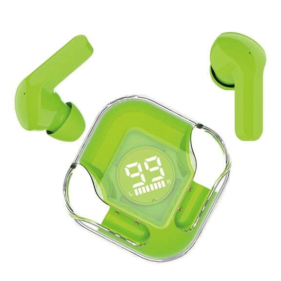 dollar items True Wireless Noise Cancelling Earbuds, Enhanced IOS & Android Compatibility, Built-in Microphone, Sweat Resistant Bluetooth Headphones, Spatial Audio
