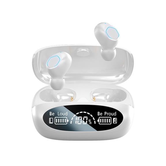 dollar items Wireless Noise Cancelling Workout Earbuds with Secure- Fit Earhooks, Up to 45-Hour Battery with Charging Case, Sweat & Water Resistant, Heart Rate Monitoring