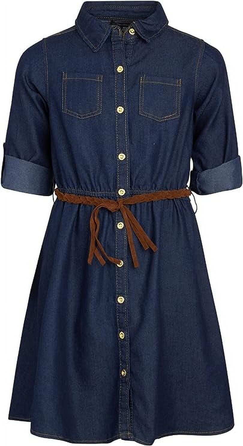 denim peasant dress Long Dress, Long Shirt Dress, Women Shirt Dress, Maxi Women Dress, Long Sleeves Shirt Dress, Dress, Floor Length Dress, Thanks so much for shopping with The Purple Pea Boutique dollhouse Girls Belted Denim Peasant