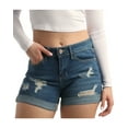 dollhouse Women’s Shorts Basic Soft Stretch Denim Jean Shorts (Size