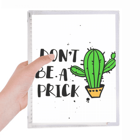 don't be a cactus notebook loose diary refillable journal statiry