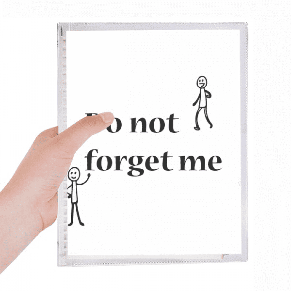 don't forget me sad notebook loose diary refillable journal statiry ...