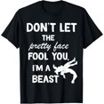 thumbnail image 1 of don't let the pretty face fool you wrestling girls T-Shirt, 1 of 4