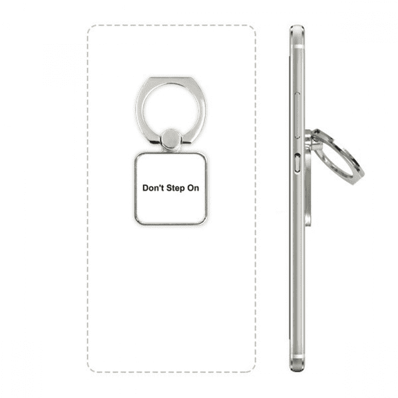 don't step on black symbol pattern square cell ph  stand holder bracket universal support