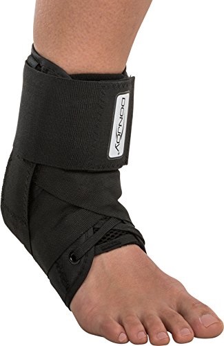donjoy stabilizing pro ankle support brace, black, x-large